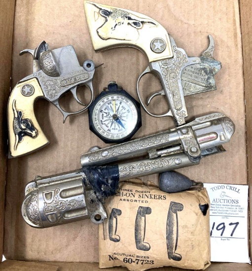 Vintage Toy Gun Parts - Compass - Sinkers