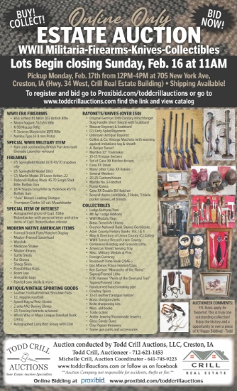 WWII - MILITARIA - FIREARMS - KNIVES