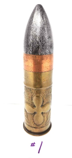 WWl 37 MM Trench Art Artillery Shell