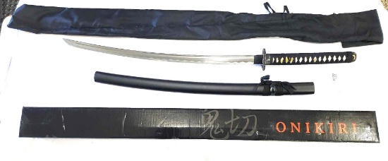 Onikiri Handcrafted Samurai Sword W/Box