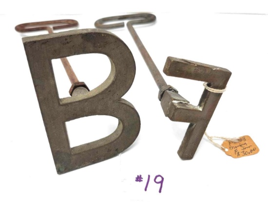 2 - Iron Brands "B" And "F"