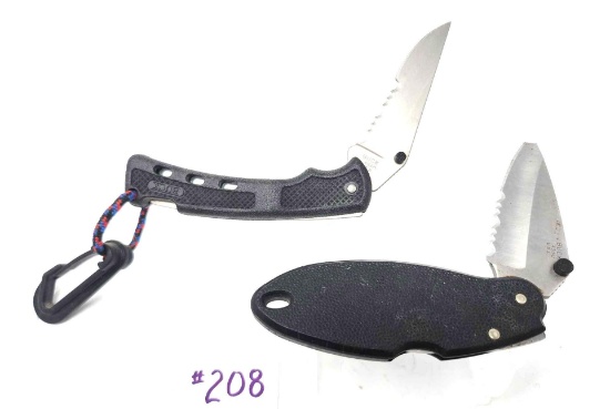 2 Buck Knives 4440 And 430U (Broken Tip)