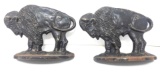 Pair Of Buffalo Cast Iron Book Ends