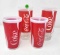4 Vintage Coke Glasses