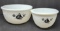 2 Vintage McKee Mixing Bowls Sailboat Theme