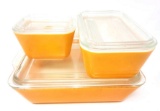 Vintage 6 Pc PYREX Citrus Refrigerator Dish Set