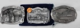 3 Belt Buckles-Garden Grove, Maloy, Blockton