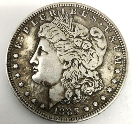 1885-CC Morgan Silver Dollar
