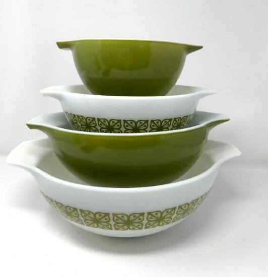Pyrex Verde Stamp Program 4 pc Cinderella Set