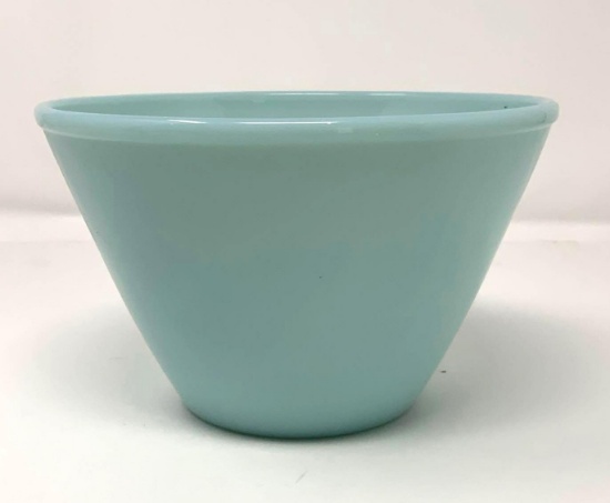 Fire King Turquoise Blue 6 3/4 1 qt. Splash Proof Mixing Bowl