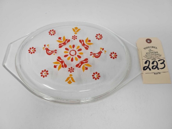 Pyrex Penn Dutch/Friendship Clear Casserole Lid