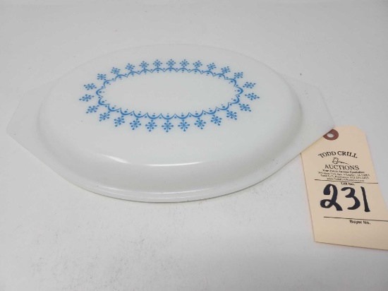 Pyrex Blue Garland 945-C Casserole Lid