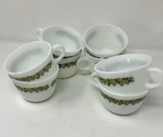 8 - Pyrex Spring Blossom Crazy Daisy Cups