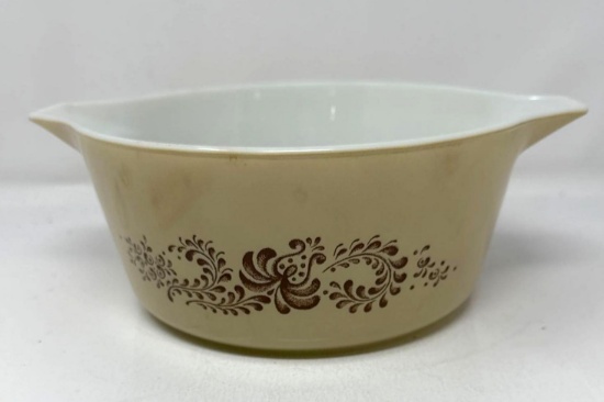 Pyrex Homestead Brown 475 Casserole Dish