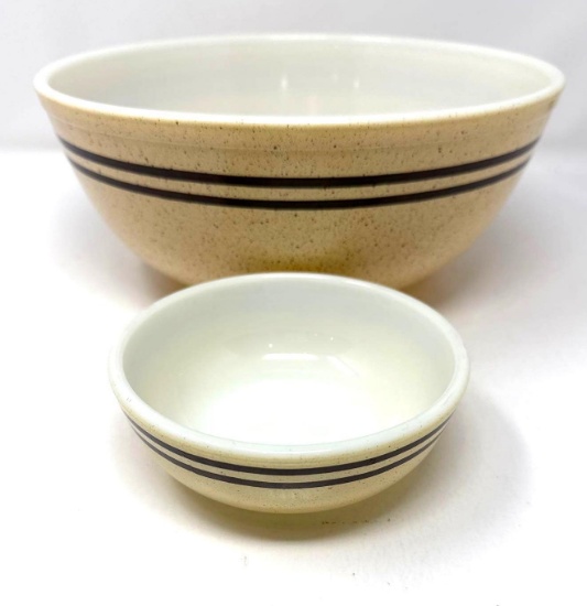 Pyrex Speckled Lines 708 and 403 Stack N Set