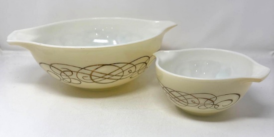 Pyrex Golden Scroll Deluxe Chip and Dip