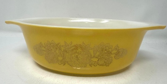Pyrex Golden Rosette 043 Oval Casserole
