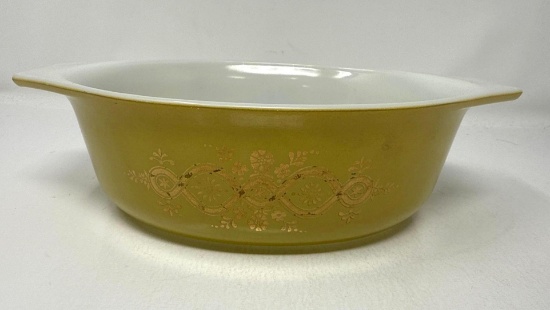 Pyrex Gold Wreath 043 Oval Casserole