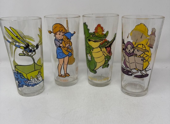 4 - Disney Pepsi Collector Glasses