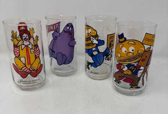 4 - McDonalds Collector Glasses