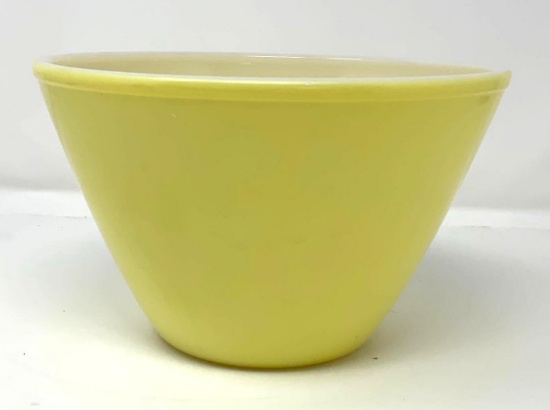 Fire King Yellow 7 5/8 2 qt. Splash Proof Mixing Bowl