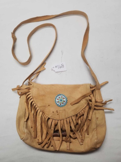 LEATHER BOHO PURSE W/ FRINGE