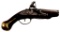 Small Belt Flintlock Pistol In .45 Cal Iron Brass