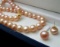 Genuine 7-8MM Natural Pink Akoya Cultured Pearl Necklace 18