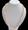 8-9mm Genuine Natural Pink Akoya Freshwater Pearl Necklace 18