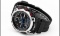 OHSEN Mens Digital Quartz Wrist Watch Chronograph Sport Black Silicone Rubber