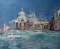 Signed Italian Impressionist Landscape Oil Painting, Venice