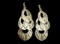 Wild Animal Gold Chandelier Earrings