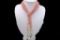 Natural 3 Rows 52 inch 4mm Pink Coral & 7-8mm Freshwater Pearl Necklace