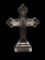 Pressed Glass Standing Crucifix Alter Cross