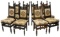 (8) Continental Gothic Revival Carved Side Chairs