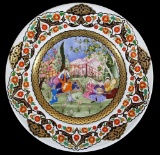 Eski Harem Yonca Gursoy Painted Porcelain Charger