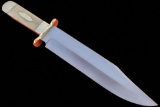 -HKC-40- Handmade 17 Inches High Carbon Steel Bowie Knife -Stained Bone Handle