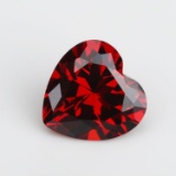 Heart Garnet VVS Bianco 6AAAAAA Diamond 11*11mm