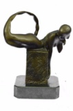 Art Deco Mermaid Bronze Sculpture