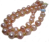 Aaa 8-9mm South Sea Natural Pink Pearl Necklace