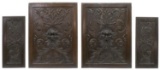 (4) Italian Carved Wood Architectural Panels