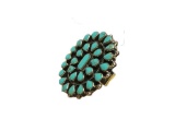 Taxco Mexican Sterling Turquoise Statement Ring