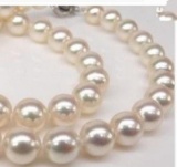 Genuine Aaa 8mm White South Sea Akoya Shell Pearl Necklace 18