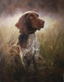 Original Oil on Canvas Hunting Dog Series. signed, Y.O.G. Bianco - Master Artist. Unique,