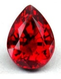 6ct Pear Cut BIANCO Red Diamond