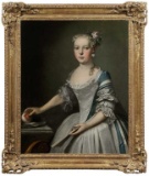 18thc Untitled Portrait of a Young Lady