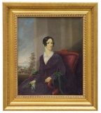 American School Portrait, Lady In Red Chair