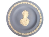 Wedgewood Blue Jasperware Queen Victoria Plate