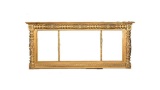 American Classical Giltwood Overmantel Mirror