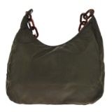 Authentic PRADA Nylon Olive Brown Purse Bag